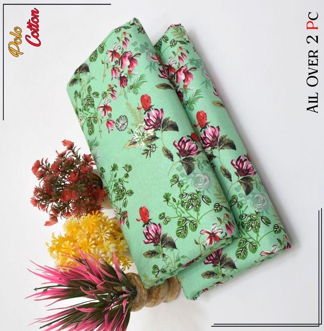 2 PCS Women Unstitched Printed suit