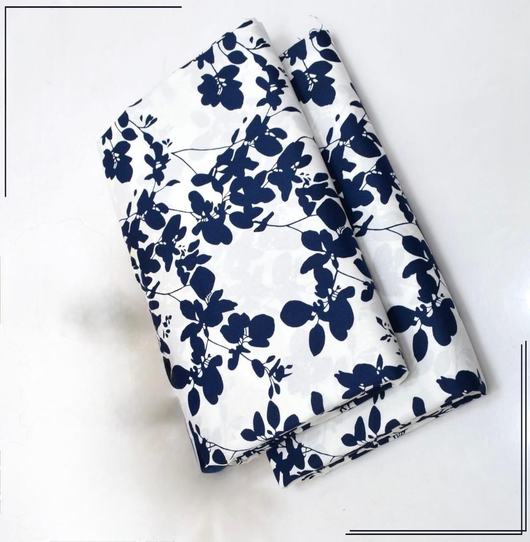 2PCS Women Unstitched Printed suit