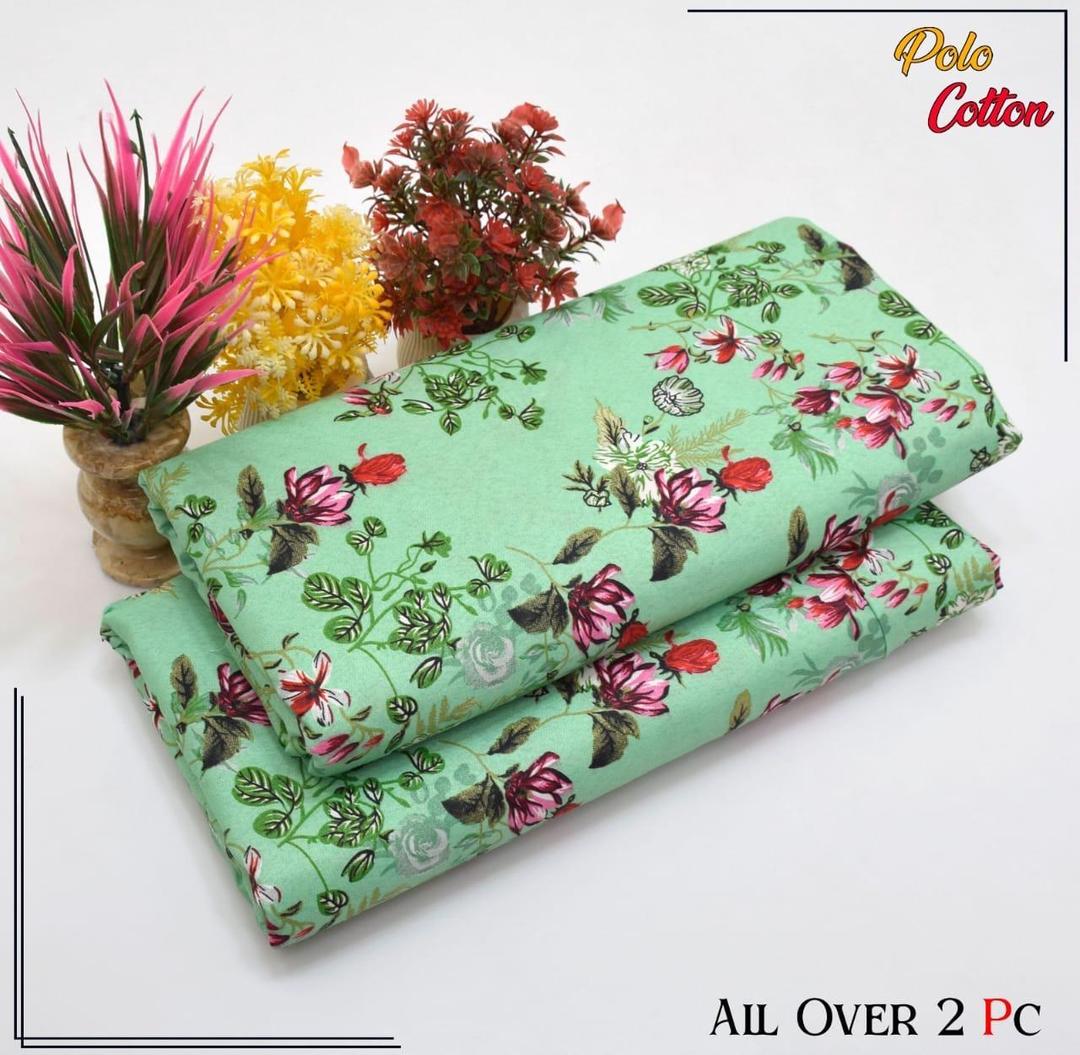 2 PCS Women Unstitched Printed suit