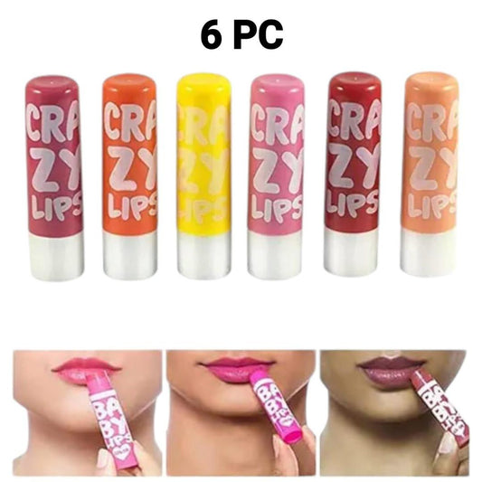 Glossy Finish Lip Balm- Pack Of 6