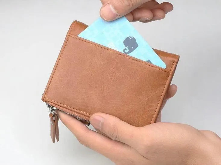 Men's Multicolor Leather Wallet - 1 Pc